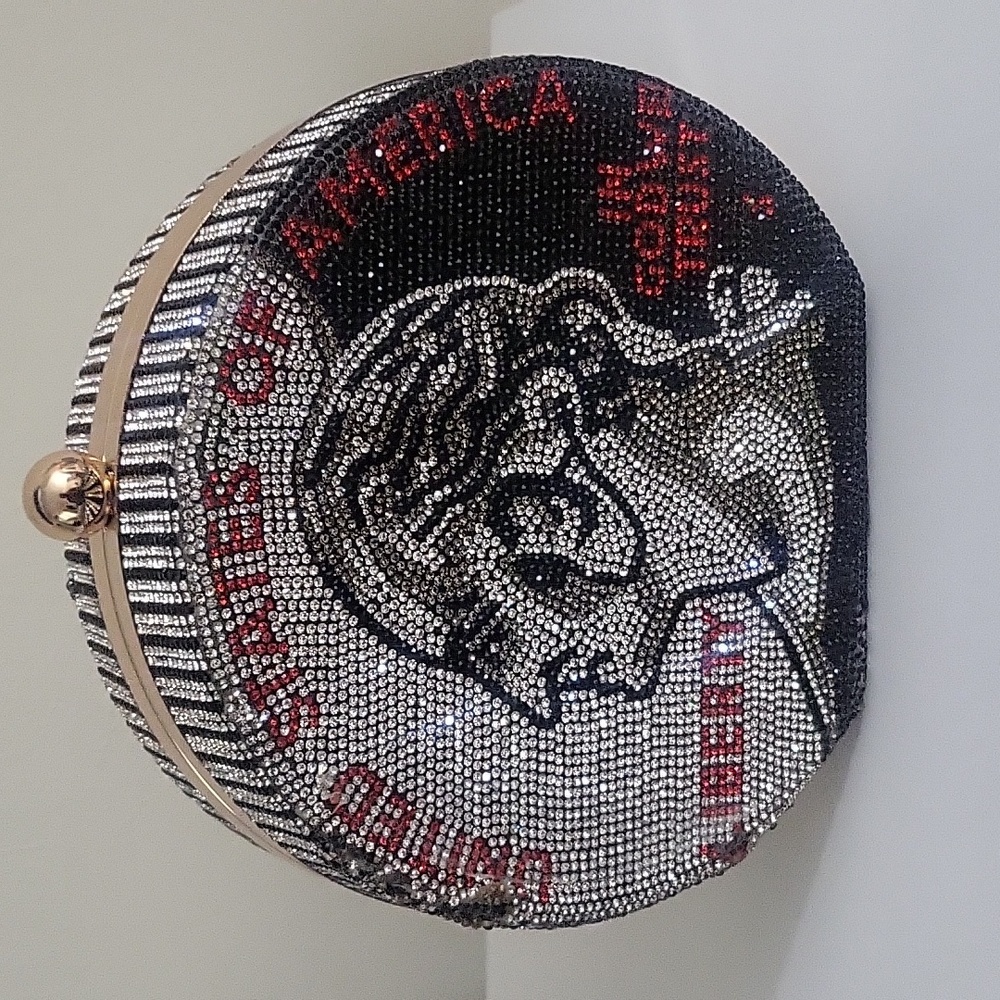 Crystal Nickel Evening Bag